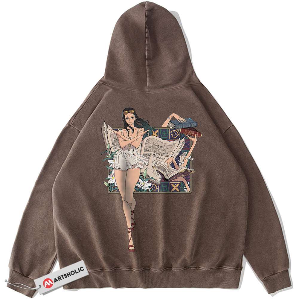 Nico Robin Hoodie, One Piece Hoodie, Anime Hoodie, Vintage Hoodie