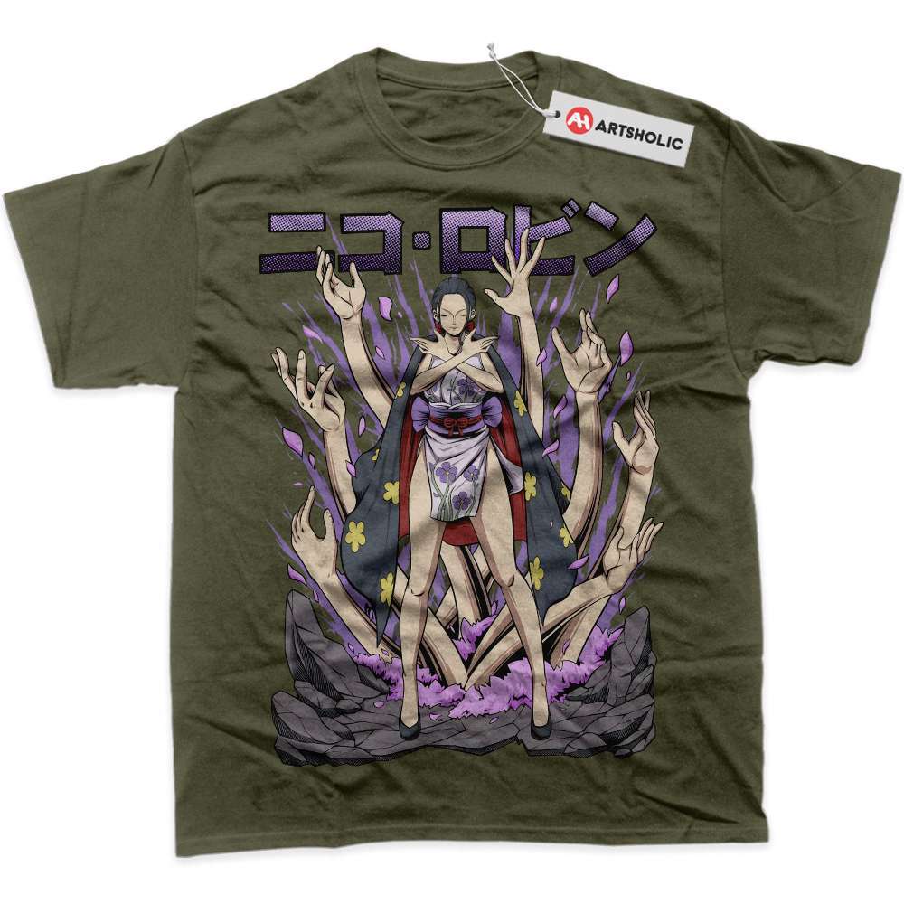 Alternative view of Nico Robin Shirt, One Piece Shirt, Anime Shirt, Graphic Tee