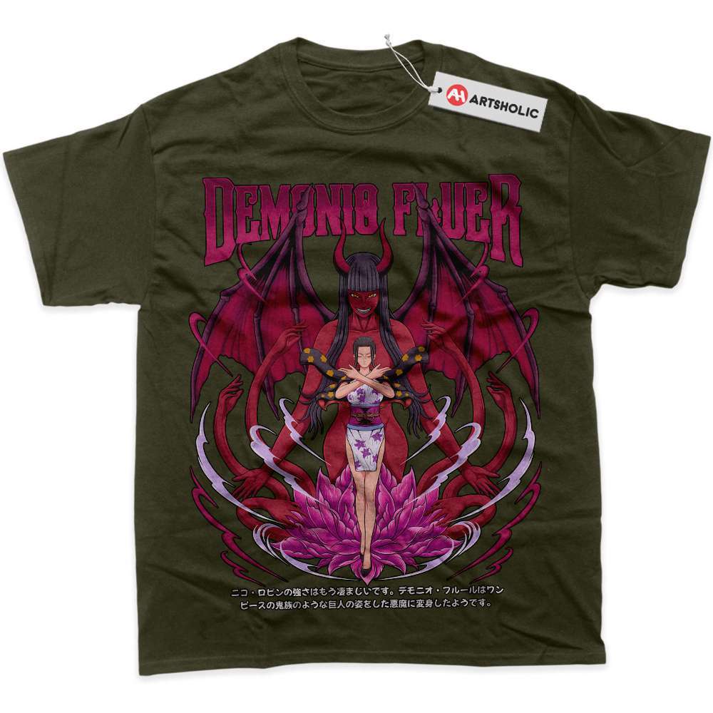 Alternative view of Nico Robin Shirt, One Piece Shirt, Anime Shirt, Graphic Tee