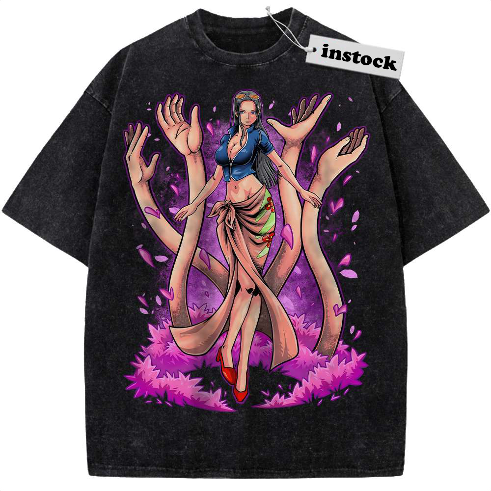 Nico Robin Shirt, One Piece Shirt, Anime Shirt, Vintage T-Shirt