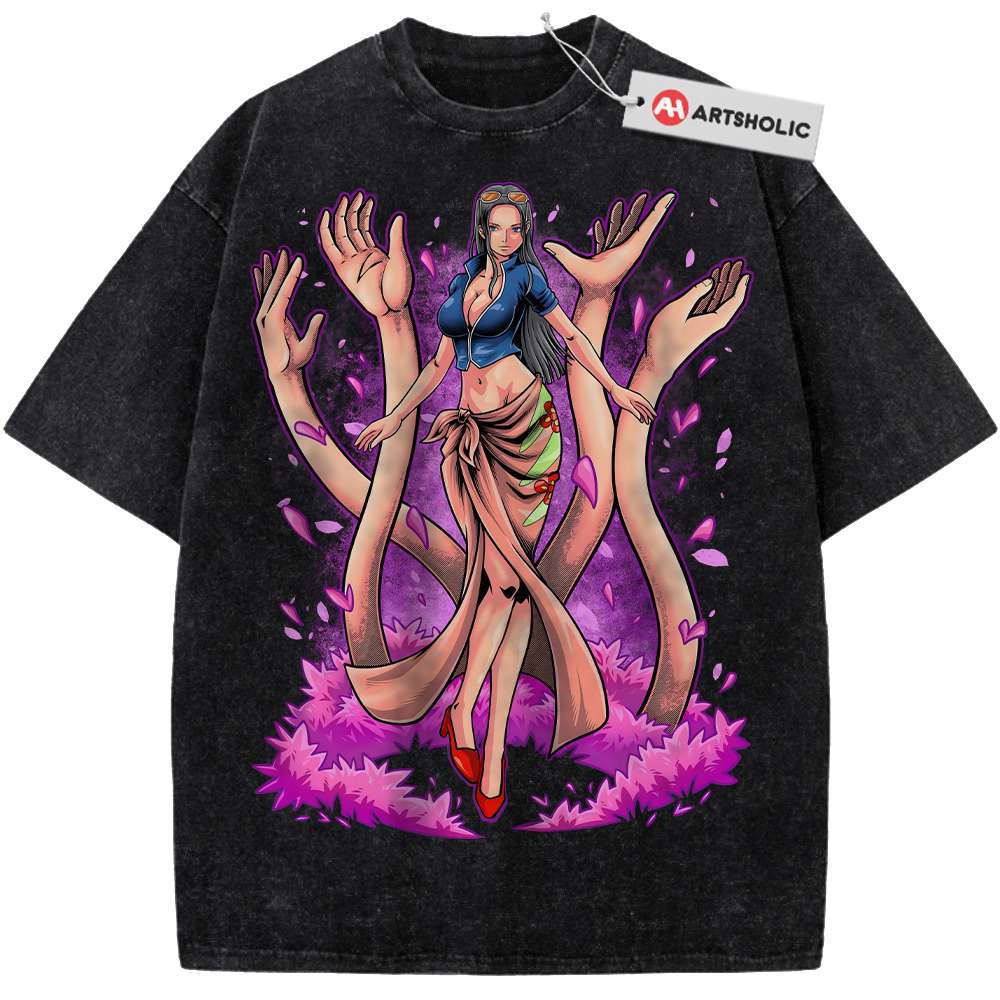 Nico Robin Shirt, One Piece Shirt, Anime Shirt, Vintage T-Shirt