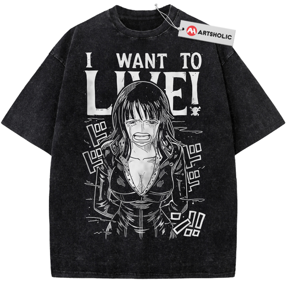 Nico Robin Shirt, One Piece Shirt, Anime Shirt, Vintage Tee