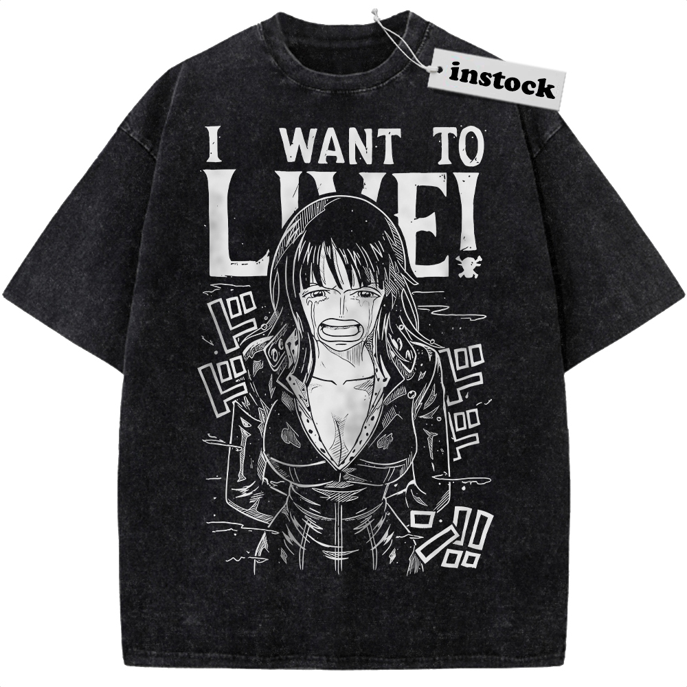 Nico Robin Shirt, One Piece Shirt, Anime Shirt, Vintage Tee