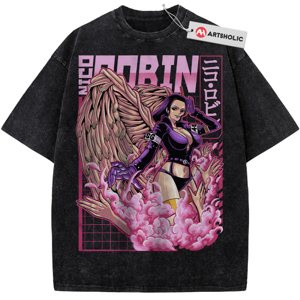 Nico Robin Shirt, One Piece Shirt, Anime Shirt, Vintage Tee