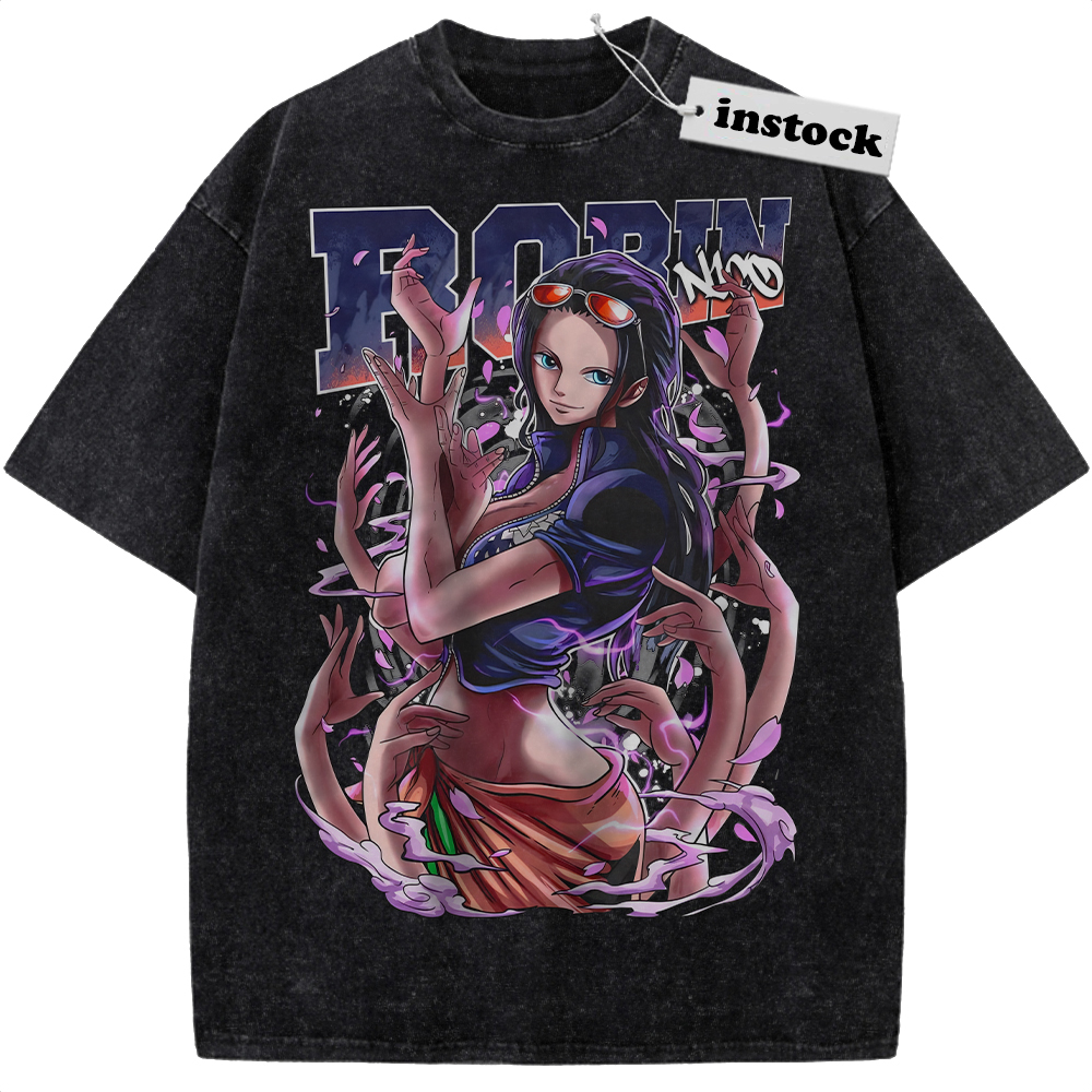 Nico Robin Shirt, One Piece Shirt, Anime Shirt, Vintage Tee