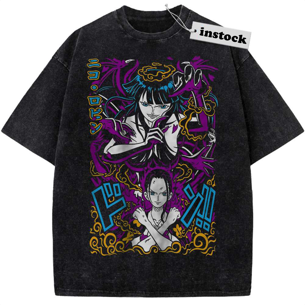 Nico Robin Shirt, One Piece Shirt, Anime Shirt, Vintage Tee