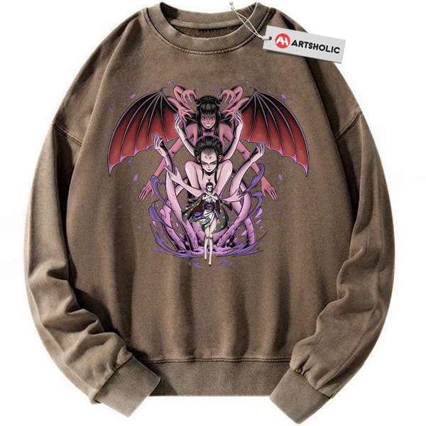Alternative view of Nico Robin sweatshirt, One Piece sweatshirt, Anime sweatshirt, Vintage Sweater