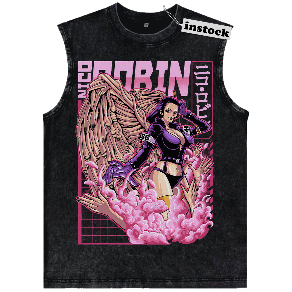 Nico Robin Tank Top, One Piece Tank Top, Anime Tank Top, Vintage Tank Top