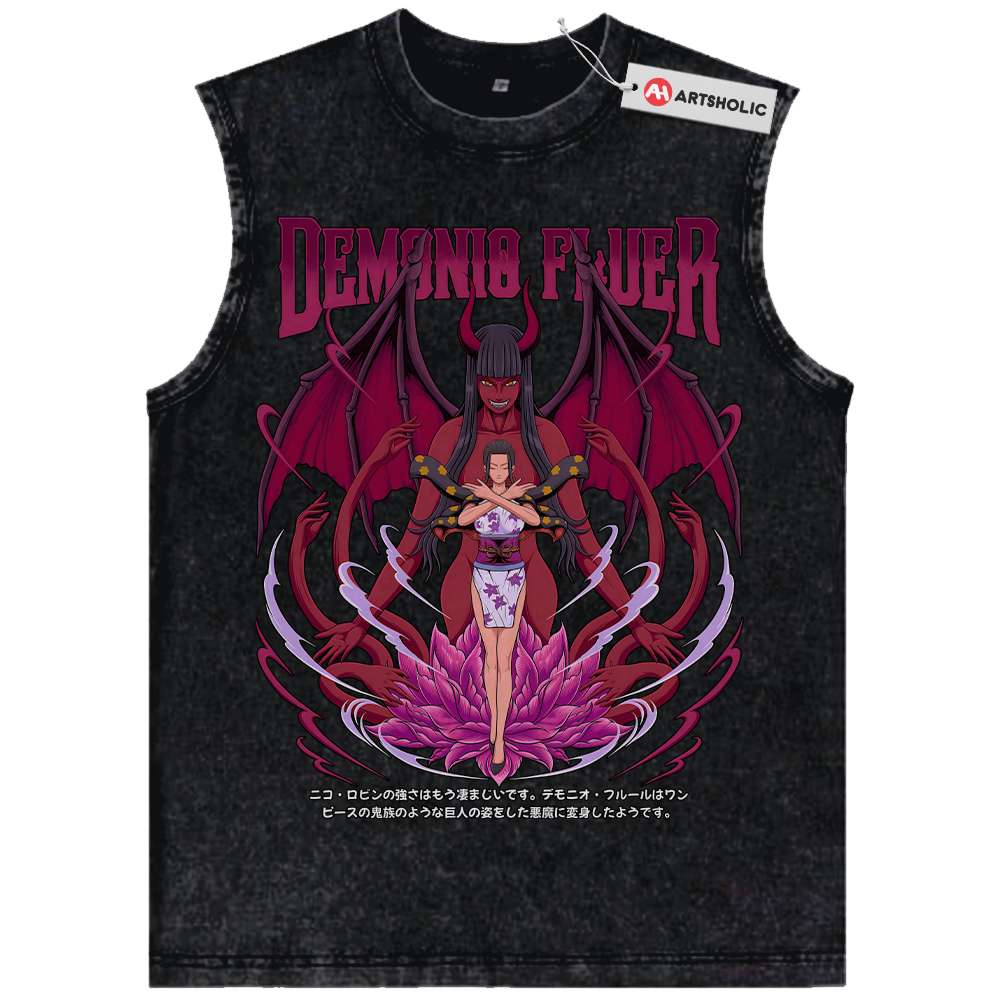 Nico Robin Tank Top, One Piece Tank Top, Anime Tank Top, Vintage Tank Top