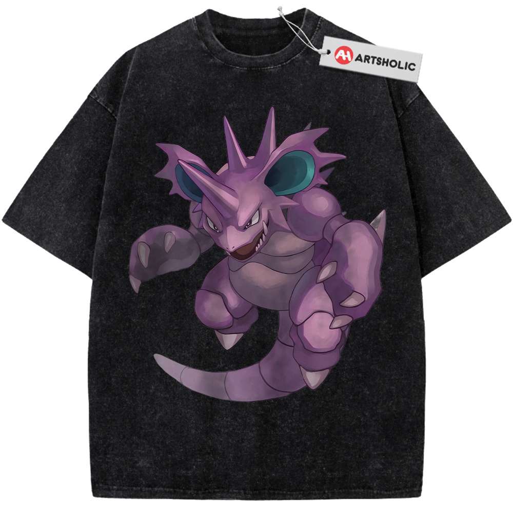 Alternative view of Nidoking Shirt, Pokemon shirt, Anime Vintage T-Shirt