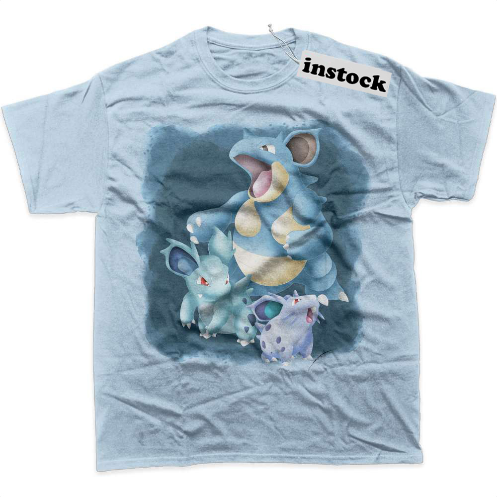 Nidoran Nidorina vs Nidoqueen Shirt, Pokemon Shirt, Anime Shirt, Graphic T-Shirt