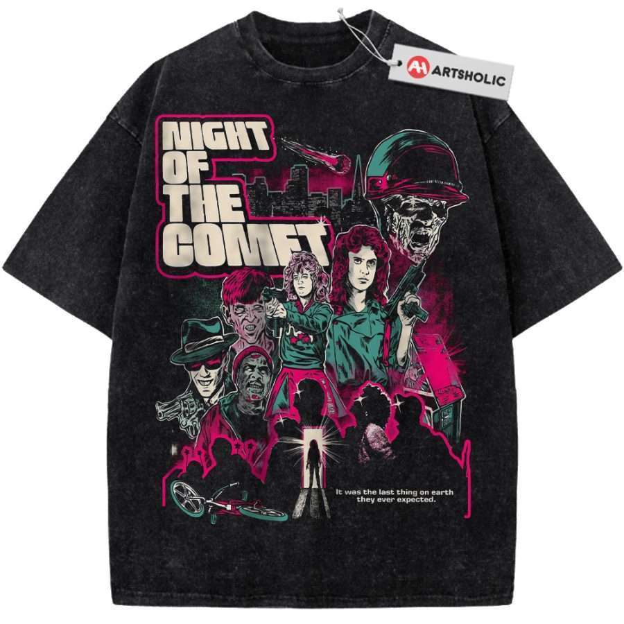 Alternative view of Night of the Comet Shirt, Halloween Shirt, Horror Movie Shirt, Vintage T-Shirt