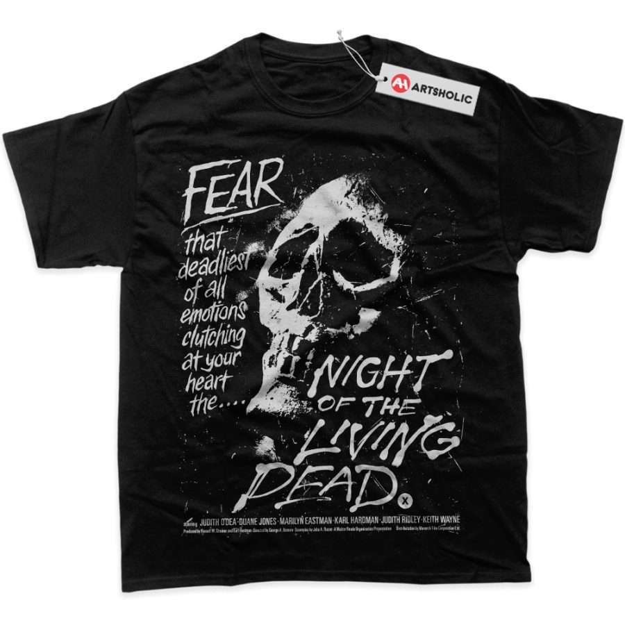 Alternative view of Night of the Living Dead Shirt, Halloween Shirt, Horror Shirt, Graphic T-Shirt
