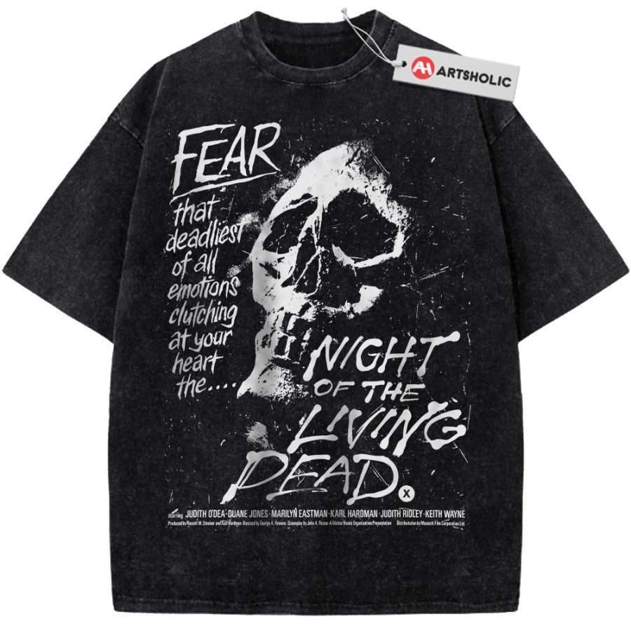 Alternative view of Night of the Living Dead Shirt, Halloween Shirt, Horror Shirt, Vintage T-Shirt