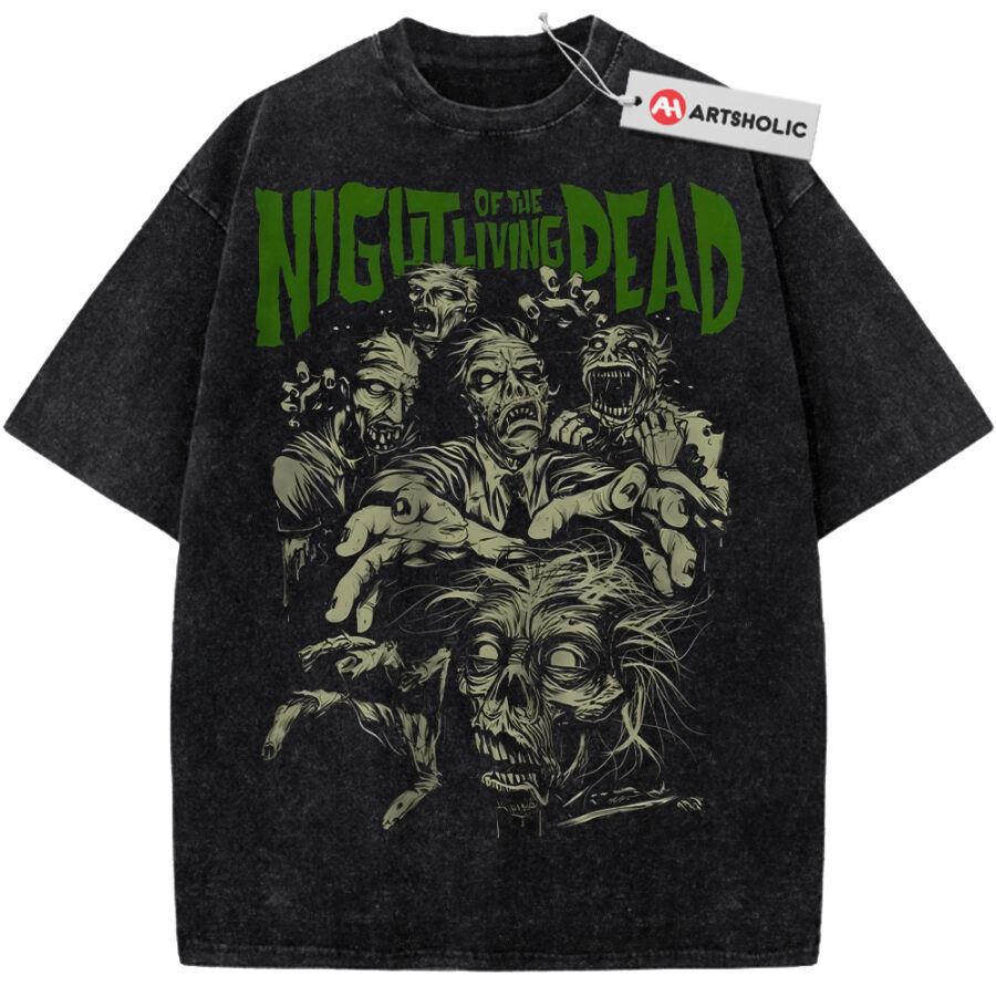 Alternative view of Night of the Living Dead Shirt, Horror Movie Shirt, Halloween Shirt, Vintage Tee