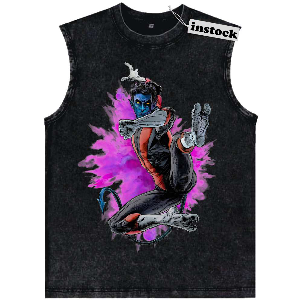 Nightcrawler Tank Top, X-Men Tank Top, Marvel Comics Tank Top, Vintage Tank Top