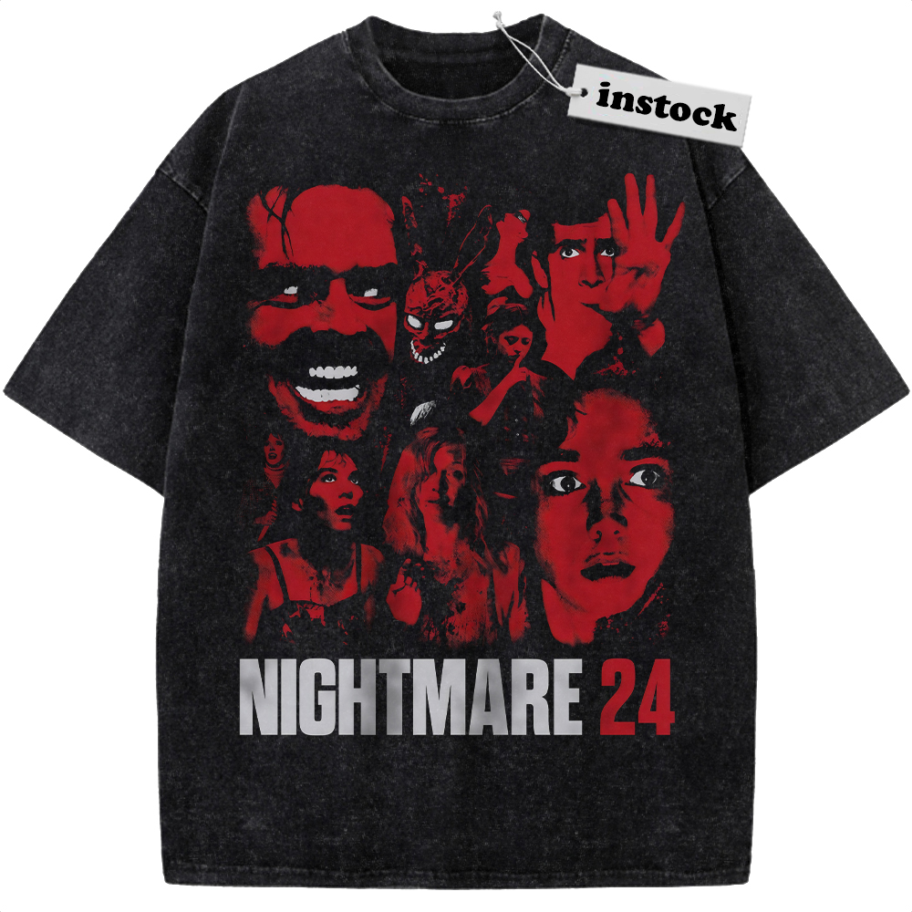 Nightmare 24 Shirt, Halloween Shirt, Horror Movie Shirt, Vintage T-Shirt