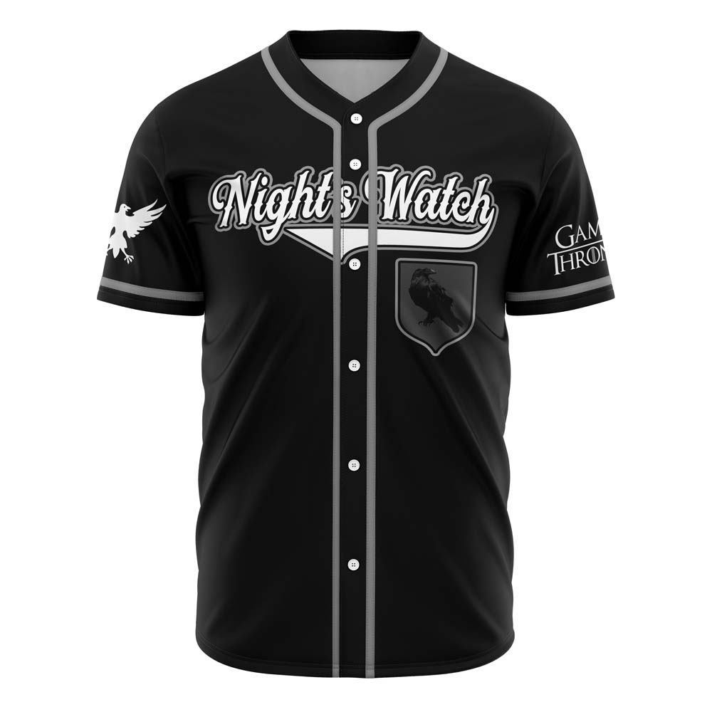 Night's Watch Snow Game of Thrones Custom Baseball Jersey - Otaku Hall