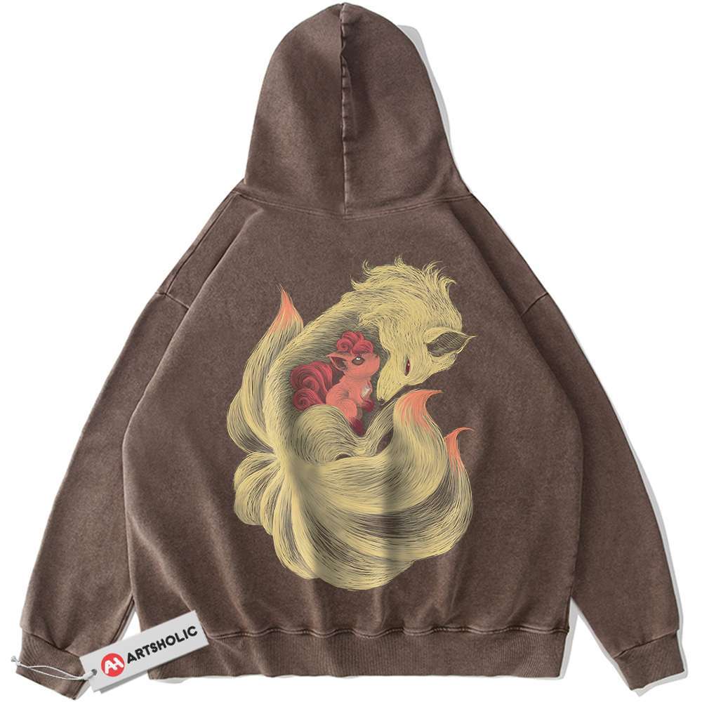 Ninetales Hoodie, Vulpix Hoodie, Pokemon Hoodie, Anime Hoodie, Vintage Hoodie