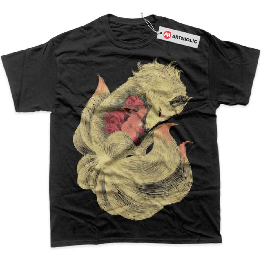 Alternative view of Ninetales Shirt, Vulpix Shirt, Pokemon Shirt, Anime Shirt, Graphic T-Shirt