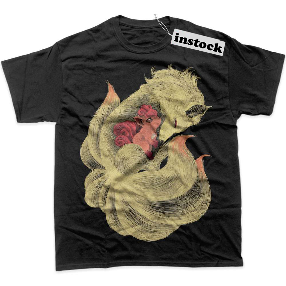 Ninetales Shirt, Vulpix Shirt, Pokemon Shirt, Anime Shirt, Graphic T-Shirt