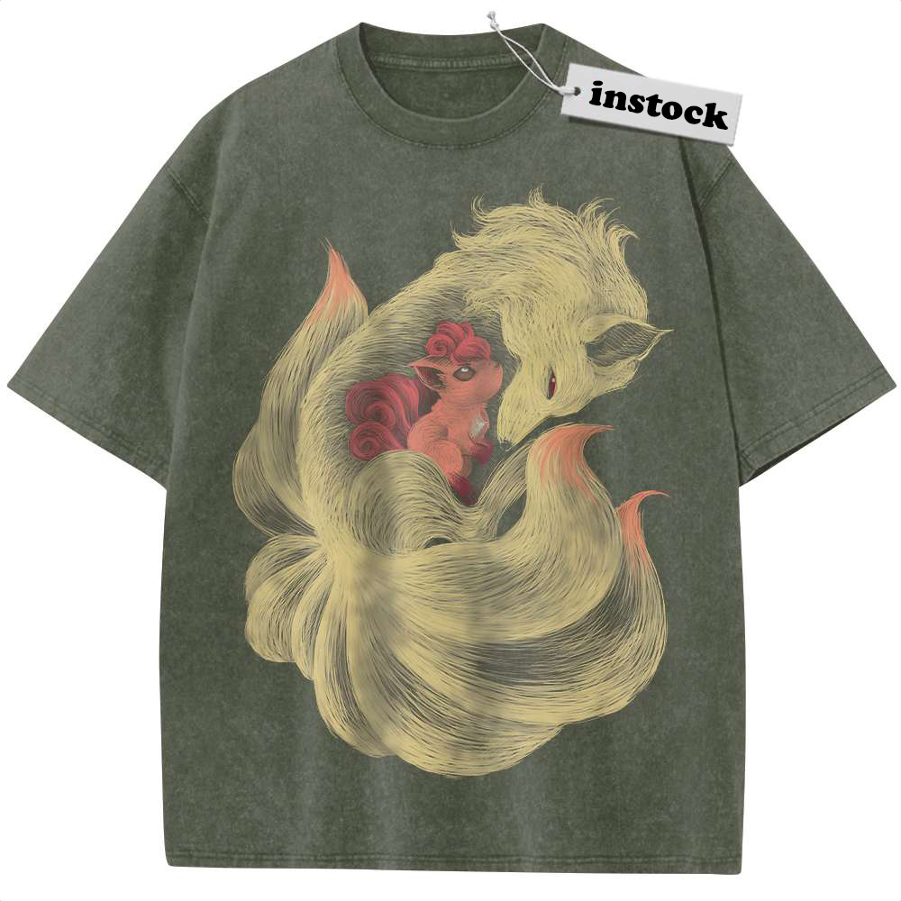 Ninetales Shirt, Vulpix Shirt, Pokemon shirt, Anime Shirt, Vintage T-Shirt