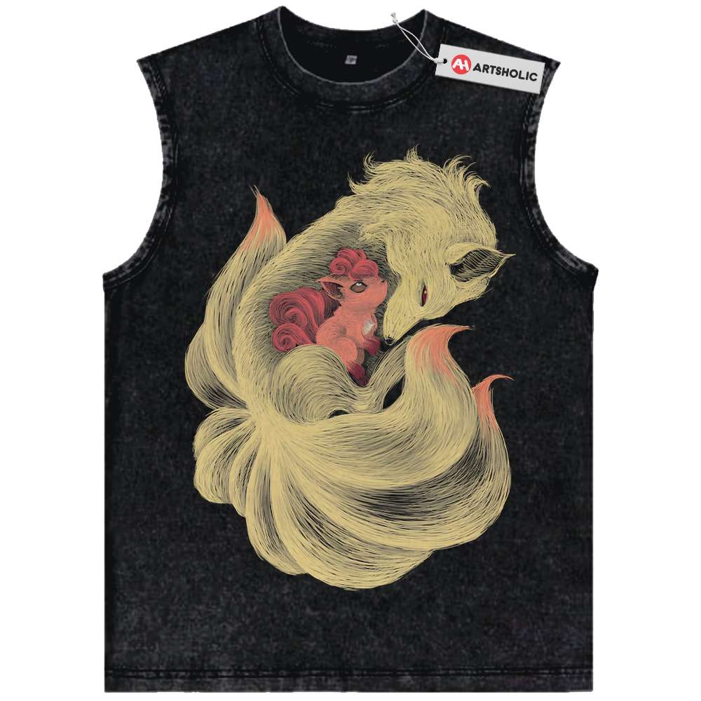 Ninetales Tank Top, Vulpix Tank Top, Pokemon Tank Top, Anime Tank Top, Vintage Tank Top