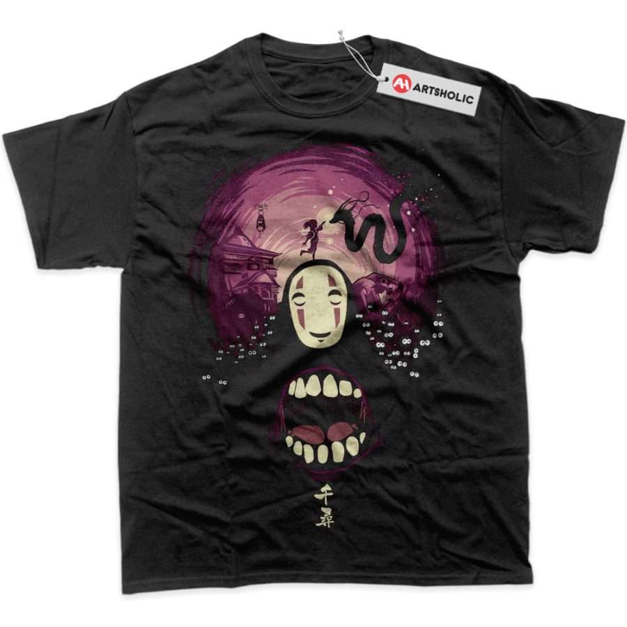 Alternative view of No Face - Spirited Away Shirt, Studio Ghibli Shirt, Anime Shirt, Graphic T-Shirt