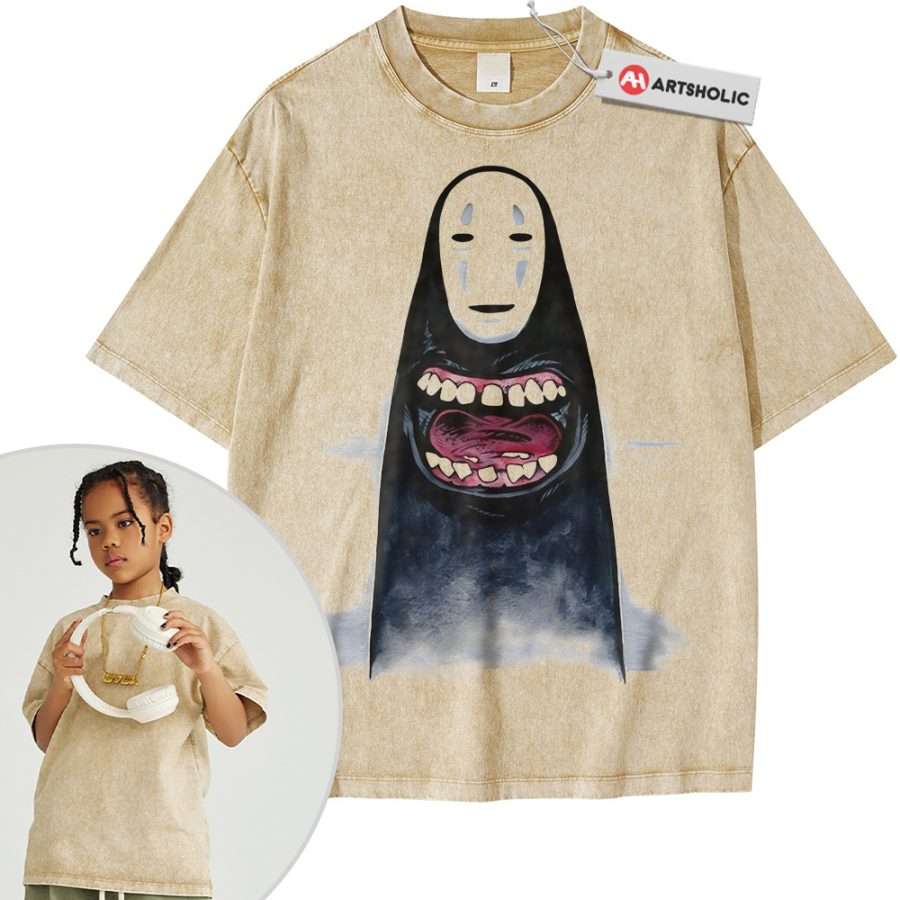 Alternative view of No Face Shirt For Kids, Spirited Away Shirt For Kids, Studio Ghibli Shirt For Kids, Anime Shirt For Kids, Vintage T-Shirt For Kids