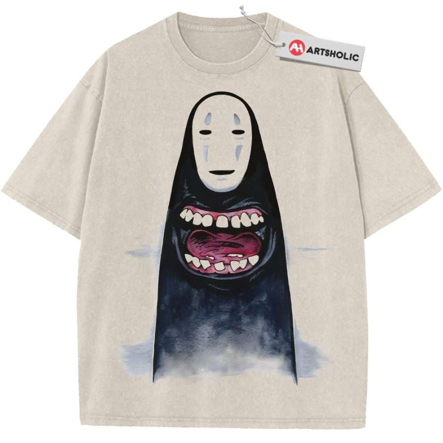 Alternative view of No Face Shirt, Spirited Away Shirt, Studio Ghibli Shirt, Anime Shirt, Vintage T-Shirt