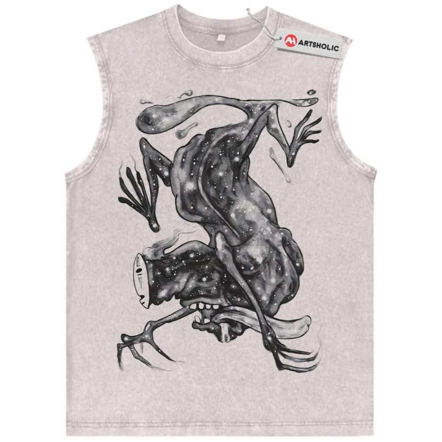 Alternative view of No Face Tank Top, Spirited Away Tank Top, Studio Ghibli Tank Top, Anime Tank Top, Vintage Tank Top