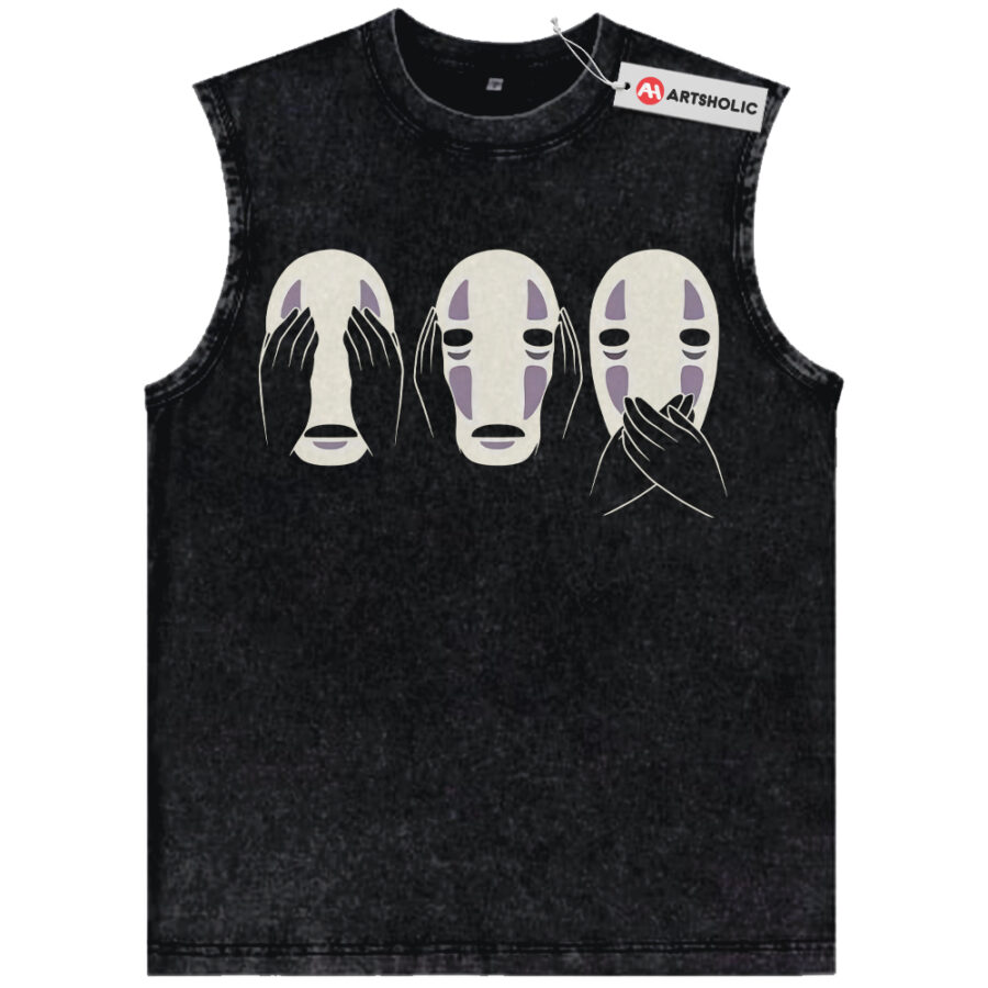 Alternative view of No Face Tank Top, Spirited Away Tank Top, Studio Ghibli Tank Top, Anime Tank Top, Vintage Tank Top
