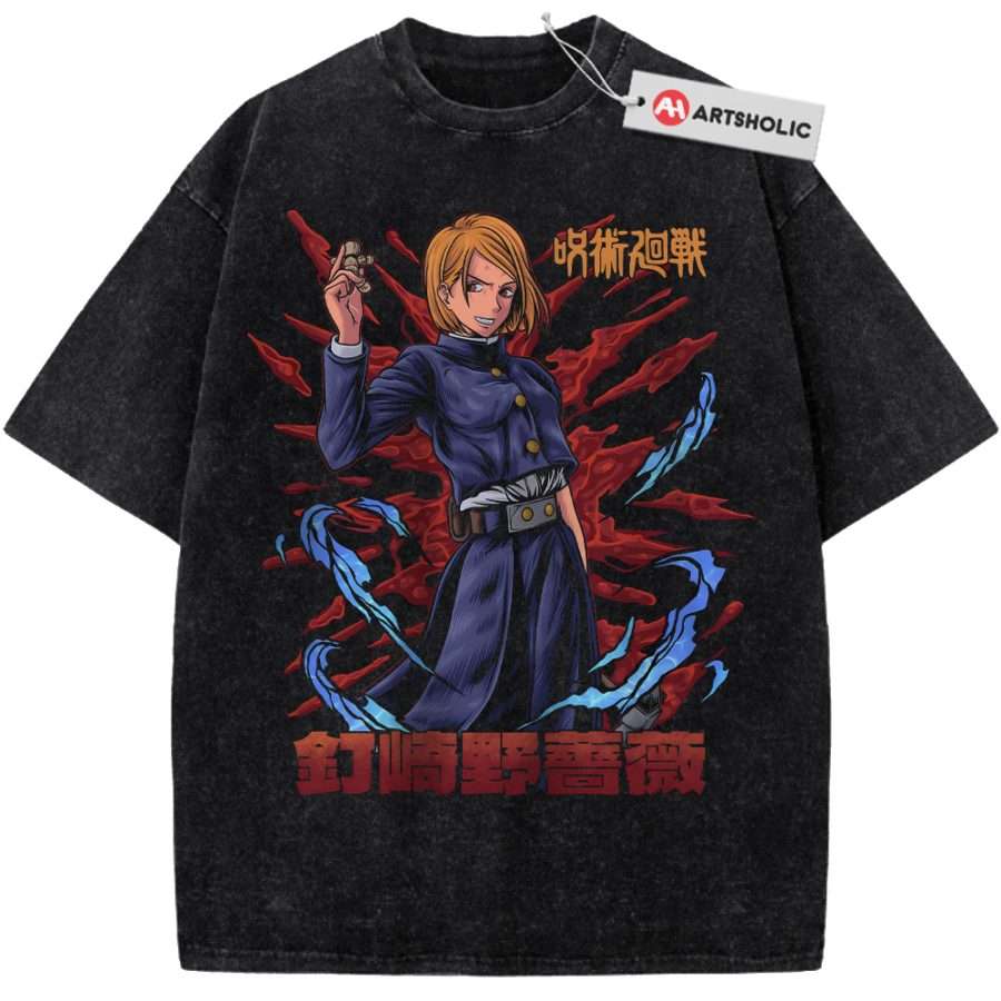 Alternative view of Nobara Kugisaki Shirt, Jujutsu Kaisen Shirt, Anime Shirt, Vintage T-Shirt