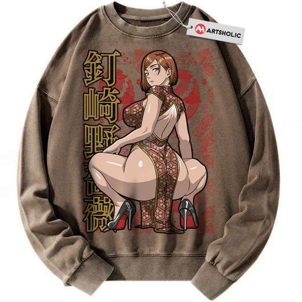 Alternative view of Nobara Kugisaki Sweatshirt, Jujutsu Kaisen Sweatshirt, Anime Sweatshirt, Vintage Sweatshirt