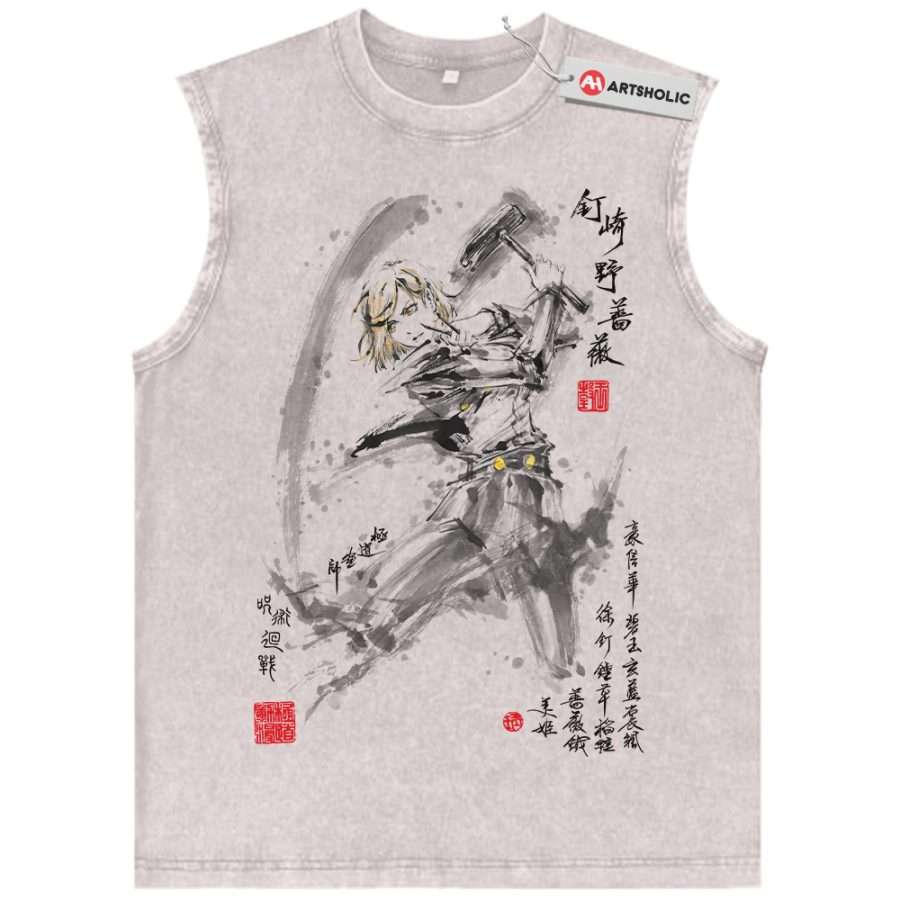 Alternative view of Nobara Kugisaki Tank Top, Jujutsu Kaisen Tank Top, Anime Tank Top, Vintage Tank Top
