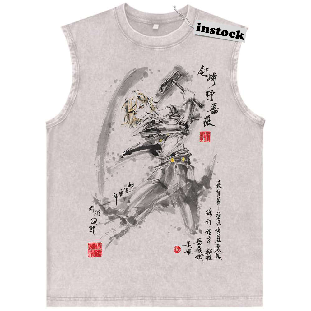 Nobara Kugisaki Tank Top, Jujutsu Kaisen Tank Top, Anime Tank Top, Vintage Tank Top