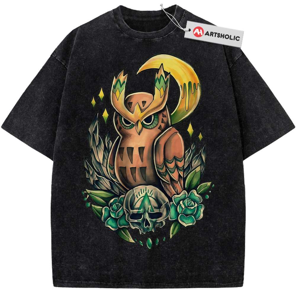 Alternative view of Noctowl Shirt, Pokemon shirt, Anime Shirt, Vintage Tee