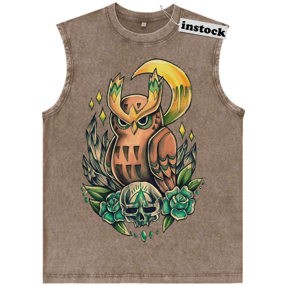 Noctowl Tank Top, Pokemon Tank Top, Anime Tank Top, Vintage Tank Top