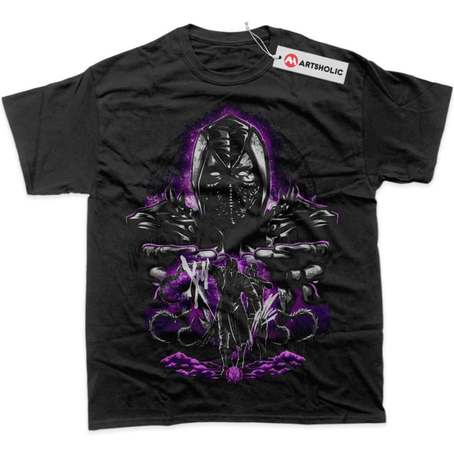 Alternative view of Noob Saibot Shirt, Mortal Kombat Shirt, Game Shirt, Graphic T-Shirt