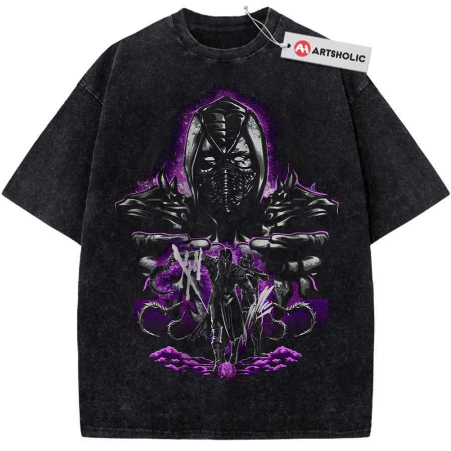 Alternative view of Noob Saibot Shirt, Mortal Kombat Shirt, Game Shirt, Vintage T-Shirt