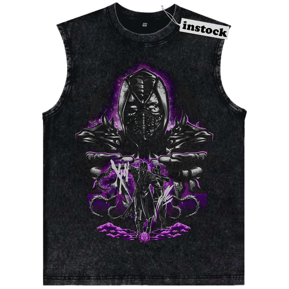 Noob Saibot Tank Top, Mortal Kombat Tank Top, Game Tank Top, Vintage Tank Top