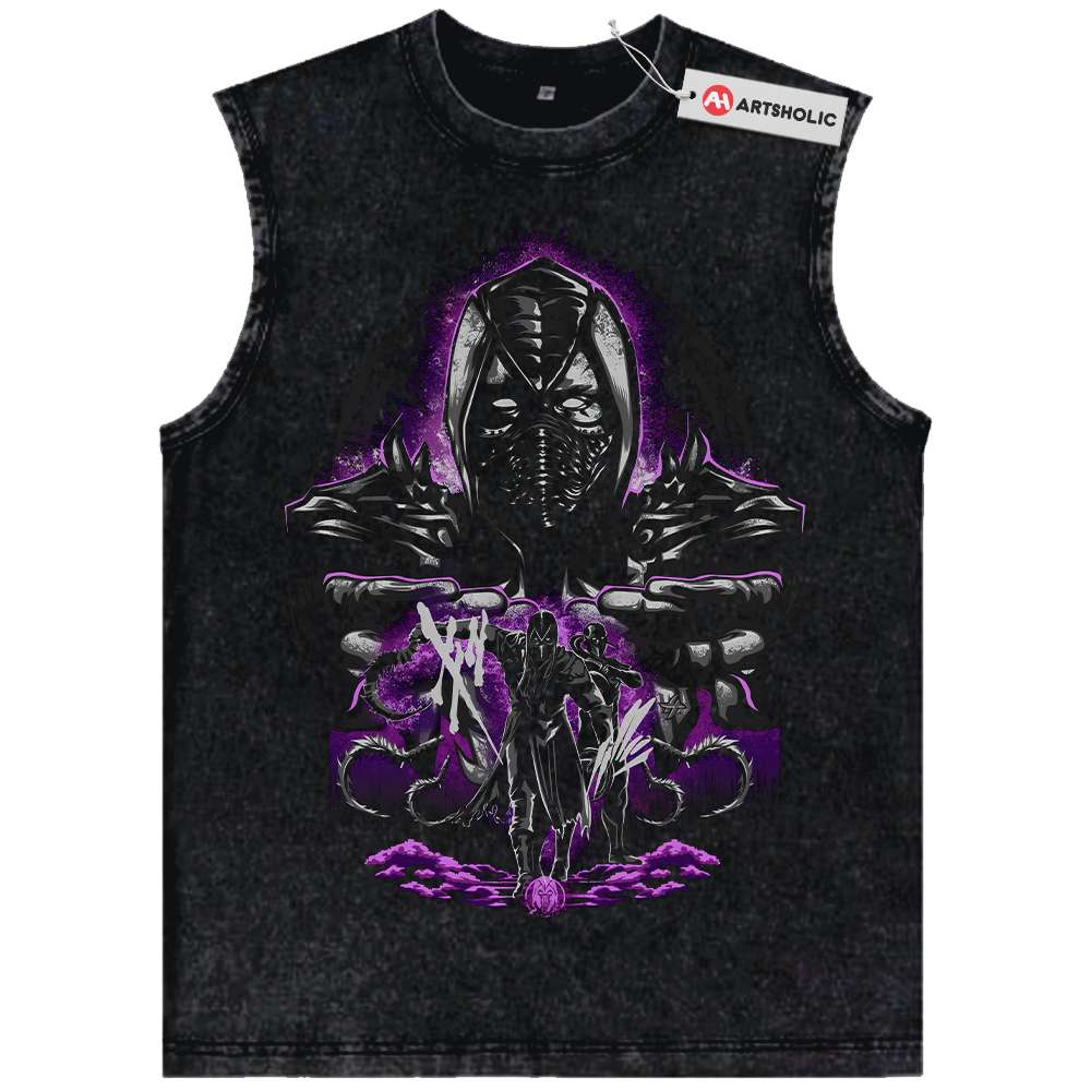 Noob Saibot Tank Top, Mortal Kombat Tank Top, Game Tank Top, Vintage Tank Top