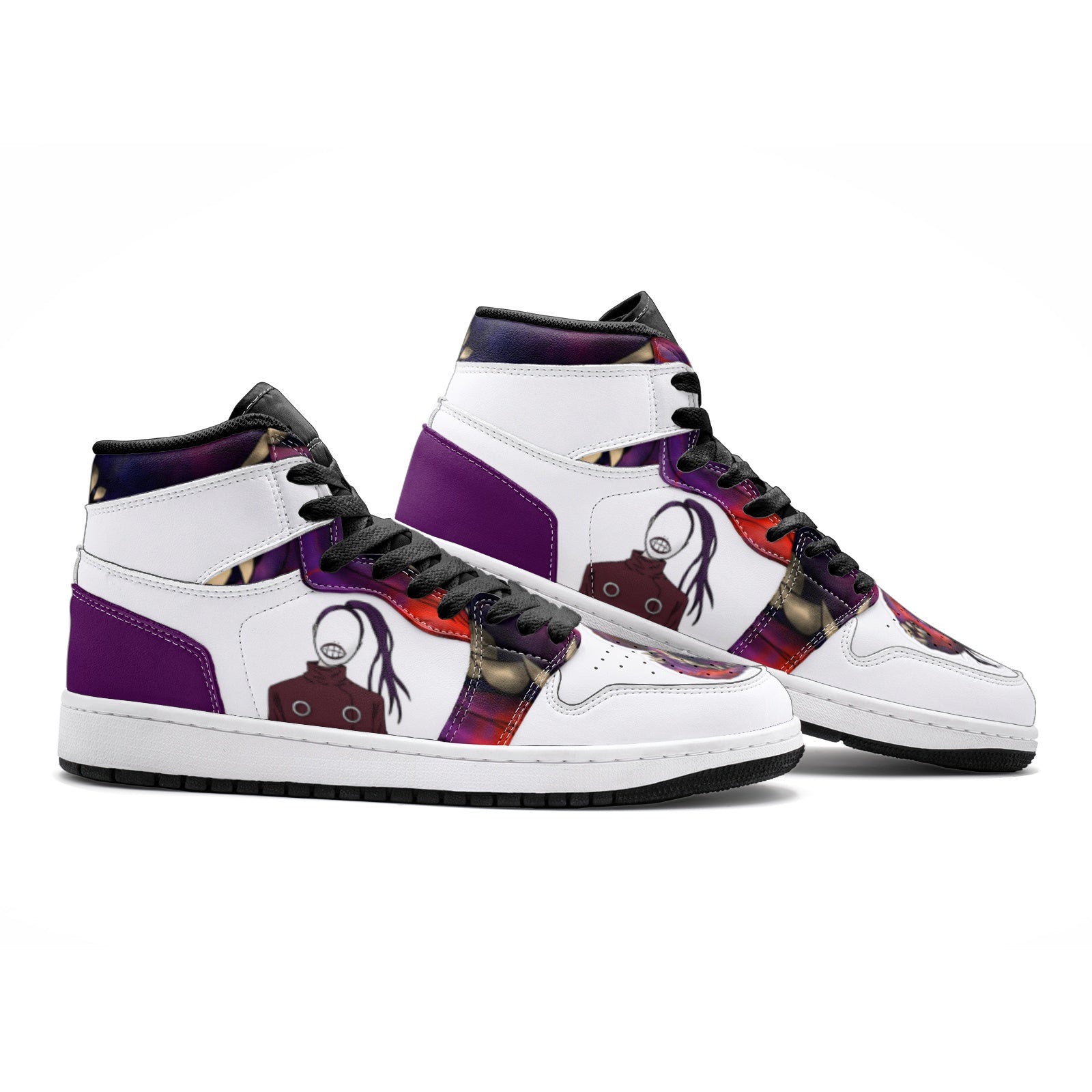 Noro Tokyo Ghoul Custom Sneaker Mid 1 Basketball Shoes - Otaku Hall