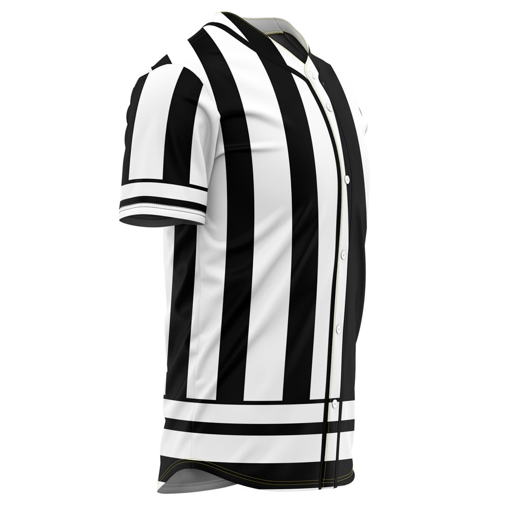 Alternative view of Obanai Iguro Demon Slayer Baseball Jersey