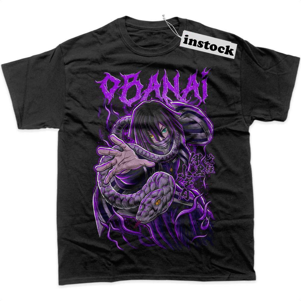 Obanai Iguro Shirt, Demon Slayer Shirt, Anime Shirt, Graphic T-Shirt