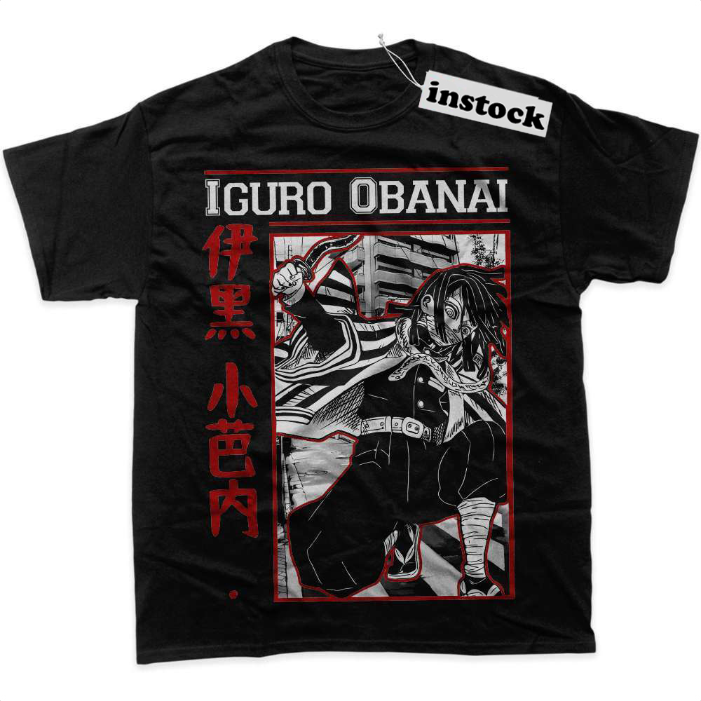 Obanai Iguro Shirt, Demon Slayer Shirt, Anime Shirt, Graphic T-Shirt