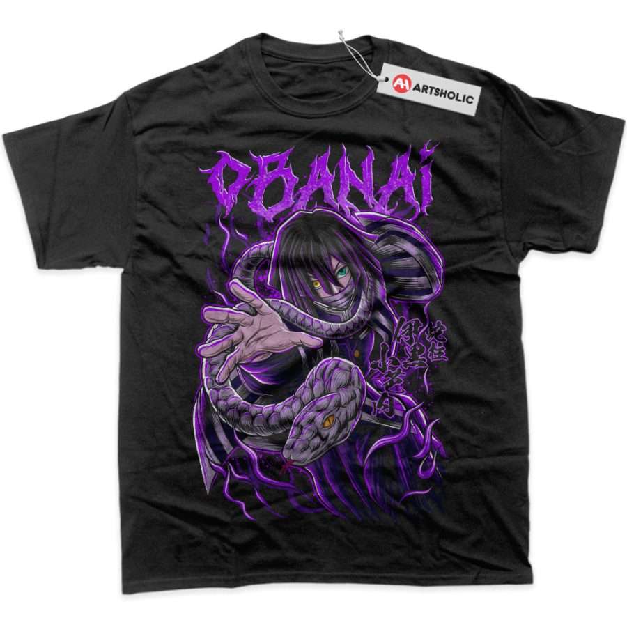 Alternative view of Obanai Iguro Shirt, Demon Slayer Shirt, Anime Shirt, Graphic T-Shirt