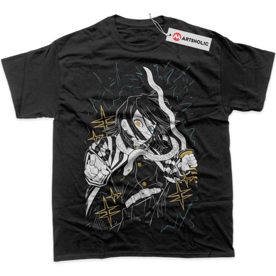 Alternative view of Obanai Iguro Shirt, Demon Slayer Shirt, Anime Shirt, Graphic T-Shirt