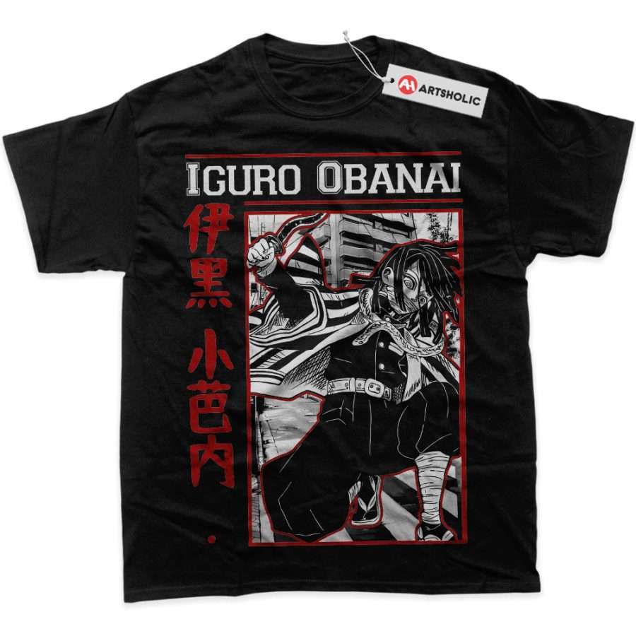 Alternative view of Obanai Iguro Shirt, Demon Slayer Shirt, Anime Shirt, Graphic T-Shirt