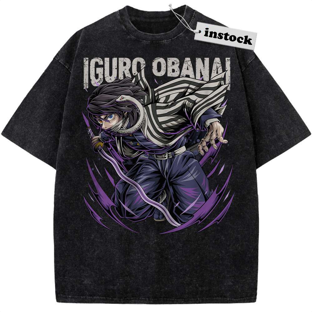 Obanai Iguro Shirt, Demon Slayer Shirt, Anime Shirt, Vintage T-Shirt